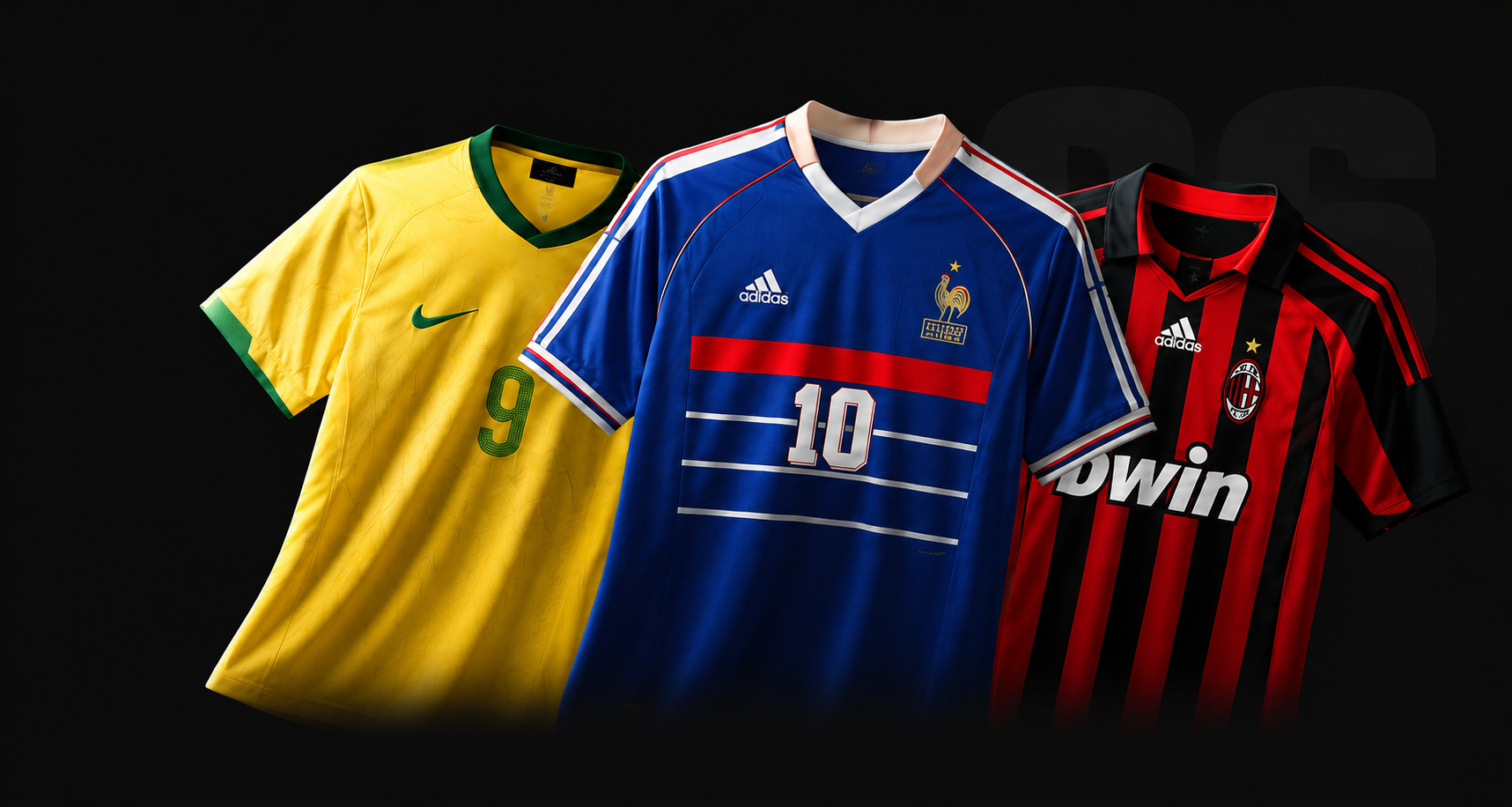 Sélection de maillots emblématiques